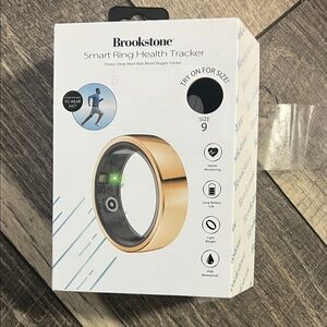 Brookstone Gold Fitness Smart Ring